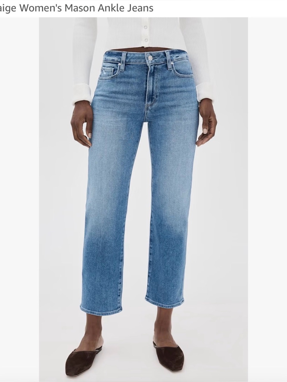 PAIGE Mason Ankle Straight Jeans – Big Ben – Size 30